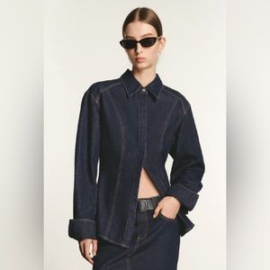 URBAN REVIVO SKATER DENIM SHIRT